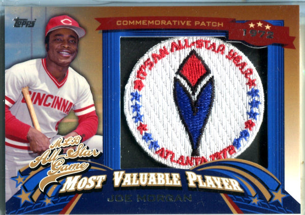 Joe Morgan 2013 Topps Commemorative Patch Card