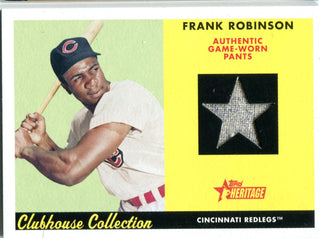 Frank Robinson 2007 Topps Heritage Game-Worn Pants Card