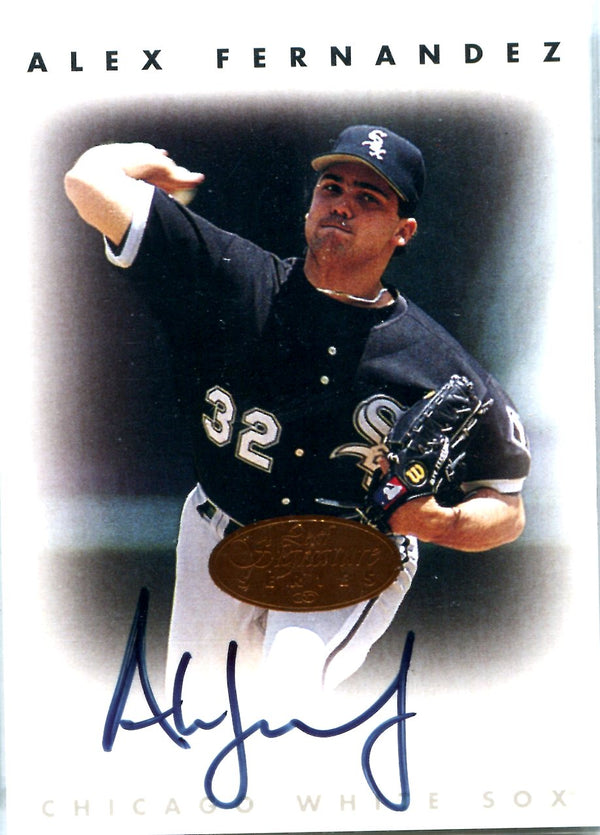 Alex Fernandez 1996 Donruss Autographed Card