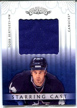 Todd Bertuzzi 2003 Upper Deck Game-Used Jersey Card