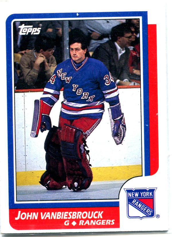 John Vanbiesbrouck 1986 Topps Rookie Card