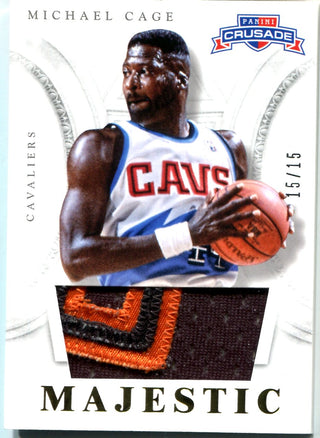 Michael Cage 2013 Panini Game-Worn Jersey Card #15/15