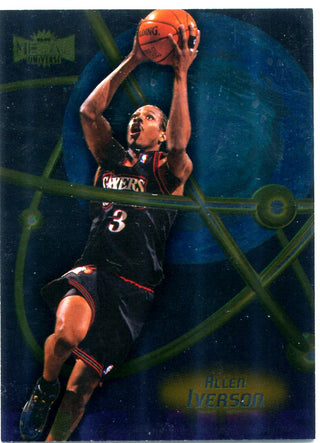 Allen Iverson 1998 Skybox Metal Universe Card