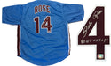 Pete Rose "80 WS Champs" Autographed Philadelphia Phillies Jersey (Fiterman)