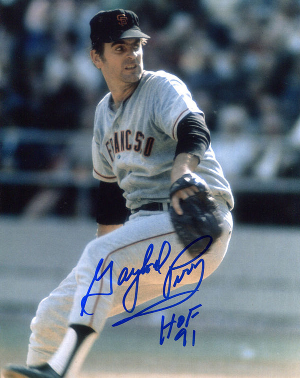 Gaylord Perry HOF 91 Autographed 8x10 Photo