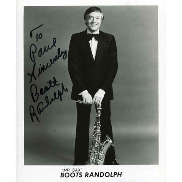 Boots Mr Sax Randolph Autographed 8x10 Photo