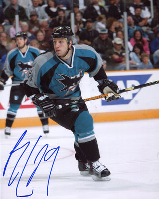 Ryan Clowe Autographed San Jose Sharks 8x10 Photo