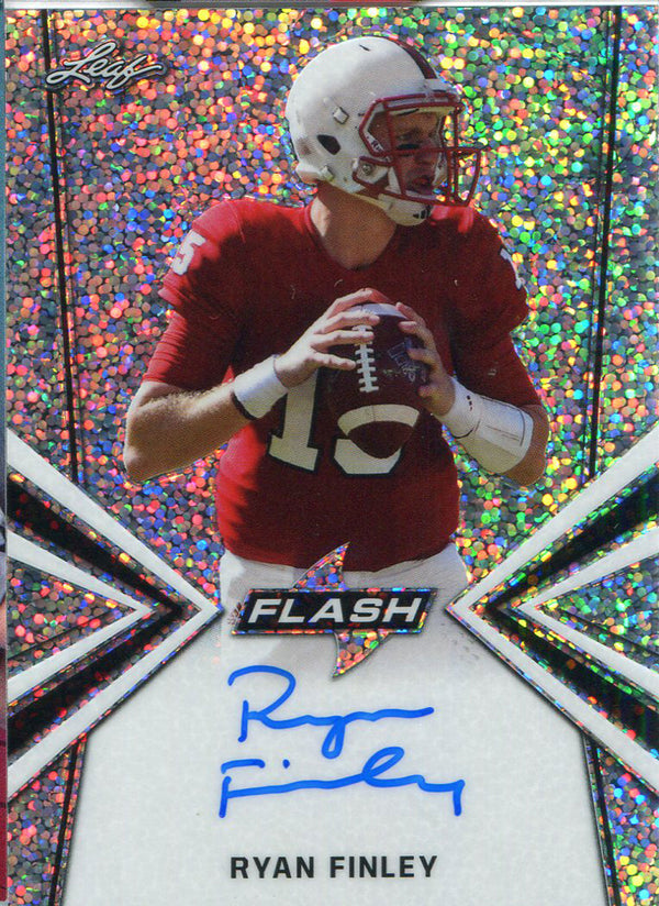 Ryan Finley Autographed 2019 Leaf Flash Rookie Card