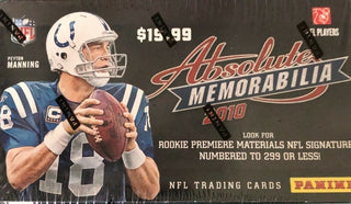 2010 Panini Absolute Memorabilia Football Blaster Box Factory Sealed 8 Packs