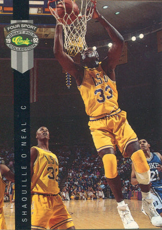 Shaquille O'Neal 1992-93 Classic Draft Picks Rookie Card