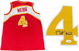 Spud Webb Autographed Atlanta Hawks Jersey (JSA)