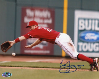 Todd Frazier Autographed Diving Catch 8x10 Baseball Photo