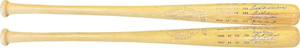 Triple Crown Winners Autographed Louisville Slugger Bat (JSA)