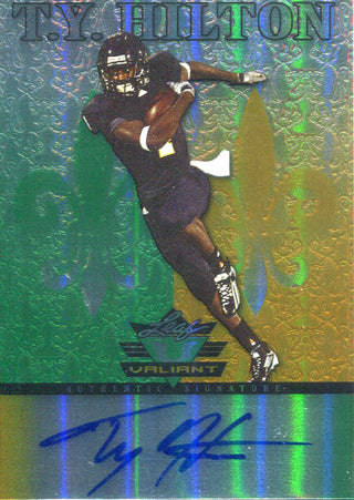 TY Hilton Autographed 2012 Leaf Valiant Rookie Card