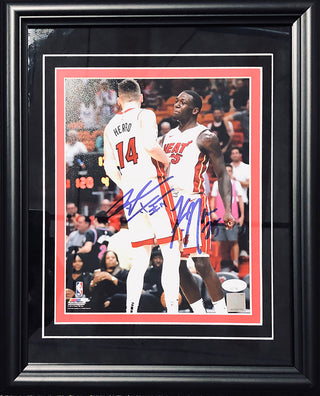 Tyler Herro & Kendrick Nunn Autographed Framed 8x10 Photo (JSA)