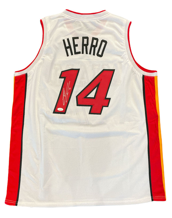 Tyler Herro Autographed Miami Heat White Custom Jersey (JSA)