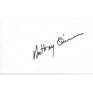 Anthony Quinn Autographed 3x5 Card