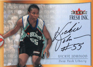 Vickie Johnson Autographed 2000 Fleer Skybox Card