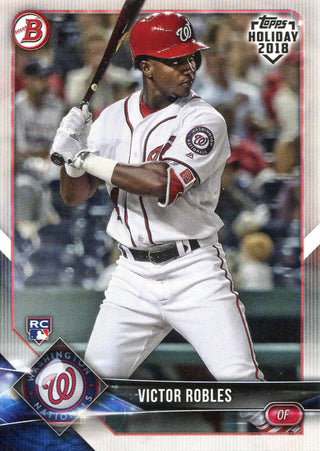 Victor Robles 2018 Topps Holiday Rookie Card