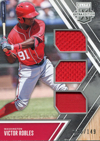 Victor Robles 2017 Panini Elite Extra Edition Jersey Card