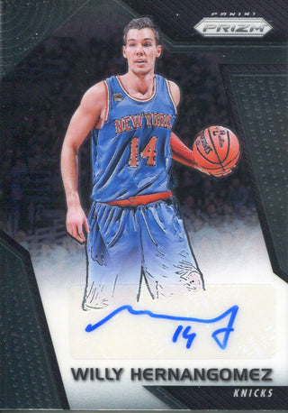 Willy Hernangomez Autographed 2017-18 Panini Prizm Card