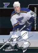 Scott Young Autographed 2002 In The Game Card