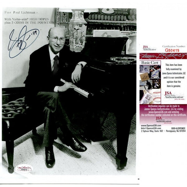 Sammy Cahn Autographed 8x10 Photo JSA